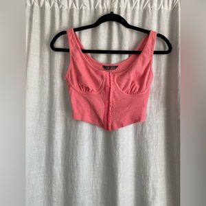 Pink corset top